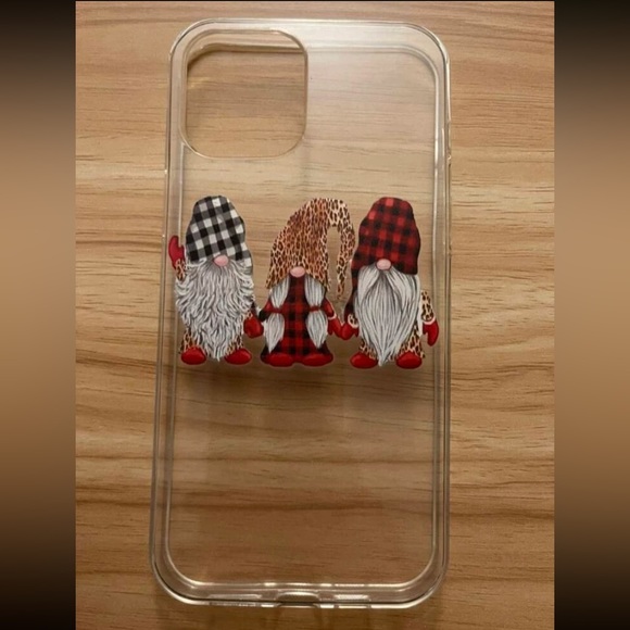 🌲Gnome Painted Clear Case🌲 - Picture 2 of 2